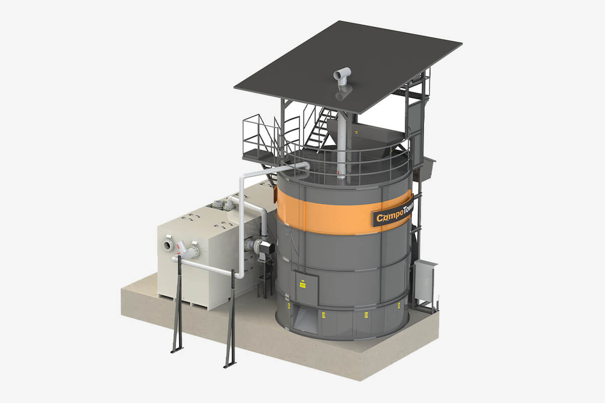 Hệ thống tháp ủ phân