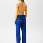 Asymmetric Long Sleeve Top With High Neck - Hình ảnh 3