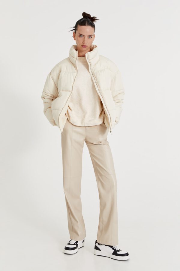 Basic High-Neck Puff Jacket - Hình ảnh 4
