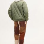Quilted Bomber Jacket With Ribbed Trims - Hình ảnh 2