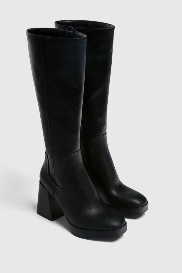 Knee-High Heeled Boots - Hình ảnh 2