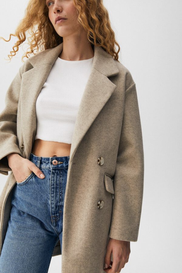 Double-Breasted Coat - Hình ảnh 3