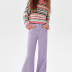 Multicolored Open-Knit Crewneck Sweater - Hình ảnh 3