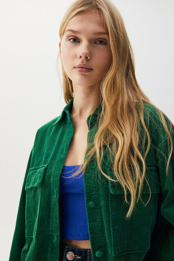 Oversized Corduroy Shirt - Hình ảnh 3