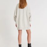 Long Sleeve Sweatshirt Dress - Hình ảnh 2