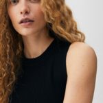 Sleeveless Ribbed Short Dress Black - Hình ảnh 3