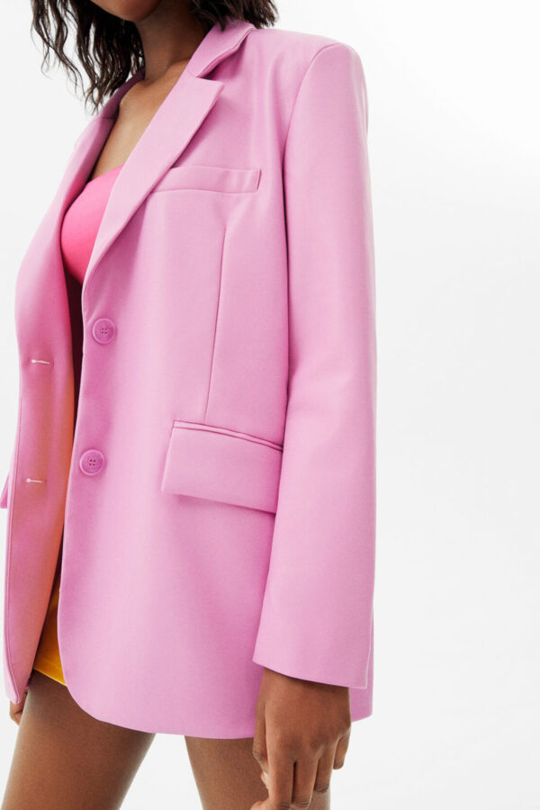 Faux Leather Blazer - Hình ảnh 4