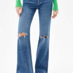 Ripped Flared Vintage Jeans - Hình ảnh 4