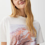 Short Sleeve T-Shirt With Landscape Graphic - Hình ảnh 3