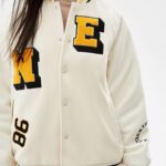 Varsity Jacket With Patch Details - Hình ảnh 3