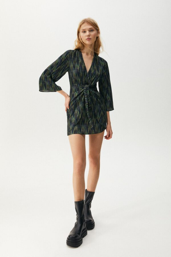 Short Dress With Knotted Skirt - Hình ảnh 4