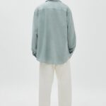 Cotton and Linen Basic Shirt - Hình ảnh 2