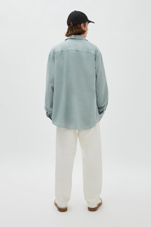 Cotton and Linen Basic Shirt - Hình ảnh 2