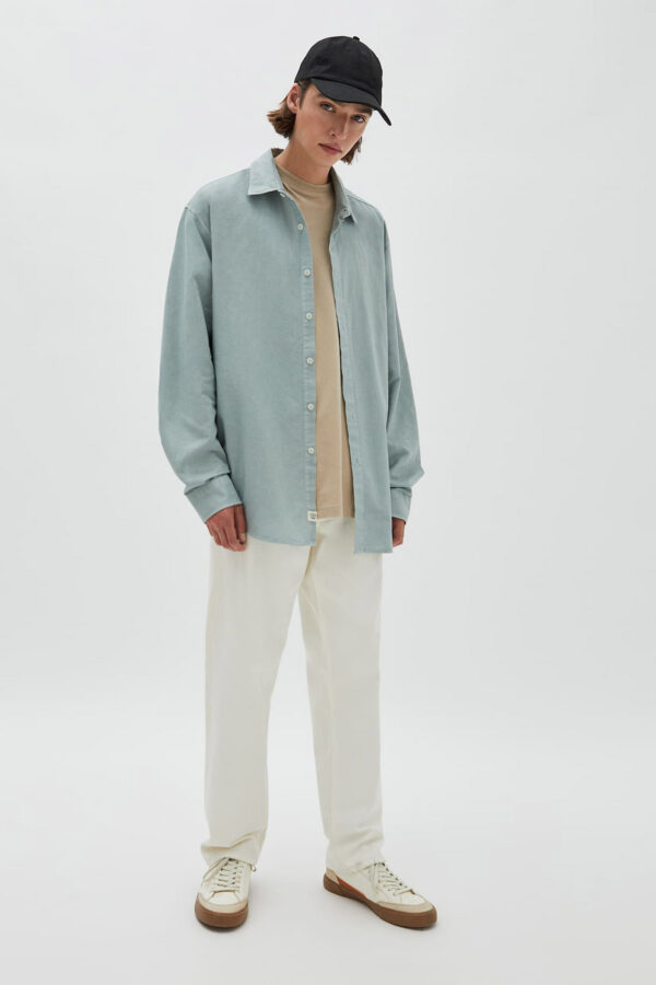 Cotton and Linen Basic Shirt - Hình ảnh 3