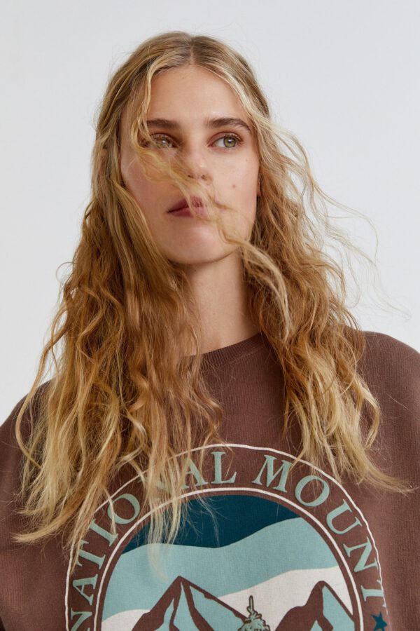 Brown Mountain Graphic Sweatshirt - Hình ảnh 3