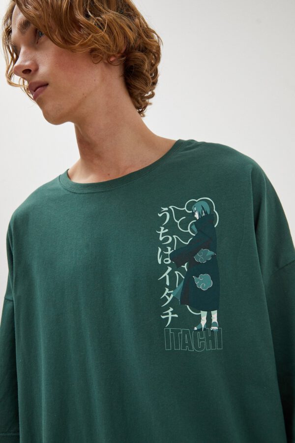 Naruto Itachi Print T-shirt - Hình ảnh 3