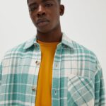 Check Overshirt With Pocket Detail - Hình ảnh 3