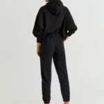 Basic Colored Sweatpants With Elastic Hems - Hình ảnh 2