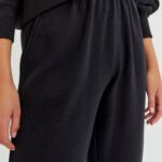 Basic Colored Sweatpants With Elastic Hems - Hình ảnh 3