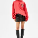 Rose Printed Hoodie - Hình ảnh 4