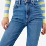 High-Rise Comfort Slim-Fit Straight-Fit Jeans - Hình ảnh 2