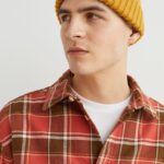 Relaxed Fit Plaid Flannel Shirt - Hình ảnh 2