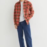 Relaxed Fit Plaid Flannel Shirt - Hình ảnh 4