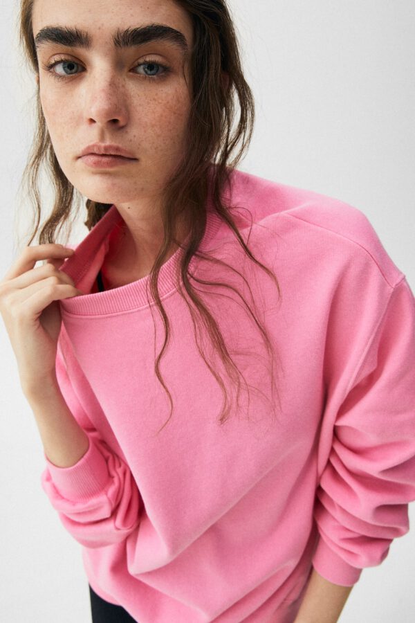 Basic Oversize Fleece Sweatshirt - Hình ảnh 3