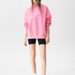 Basic Oversize Fleece Sweatshirt - Hình ảnh 4