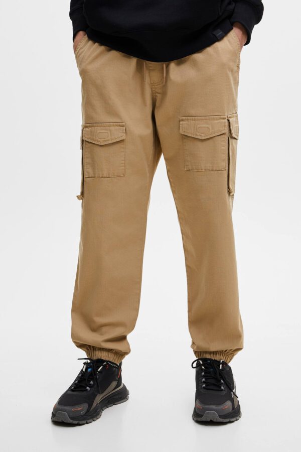 Ripstop Cargo Trousers With Pockets - Hình ảnh 3
