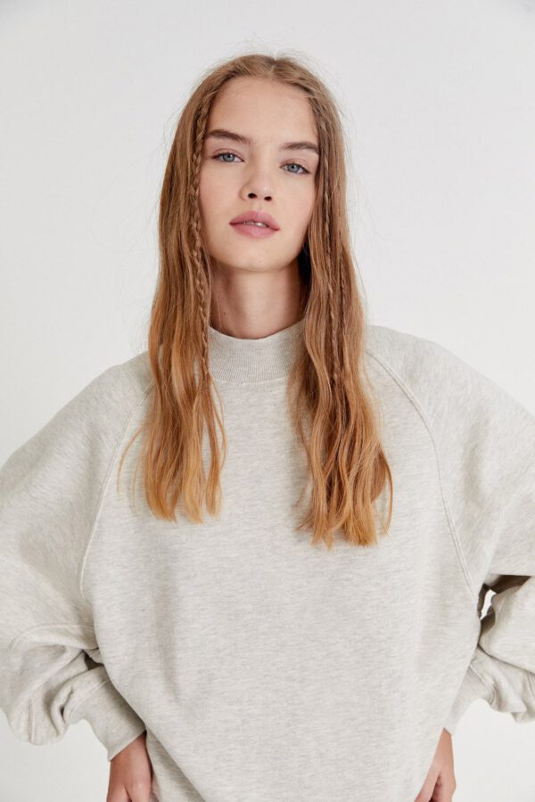 Long Sleeve Sweatshirt Dress - Hình ảnh 3