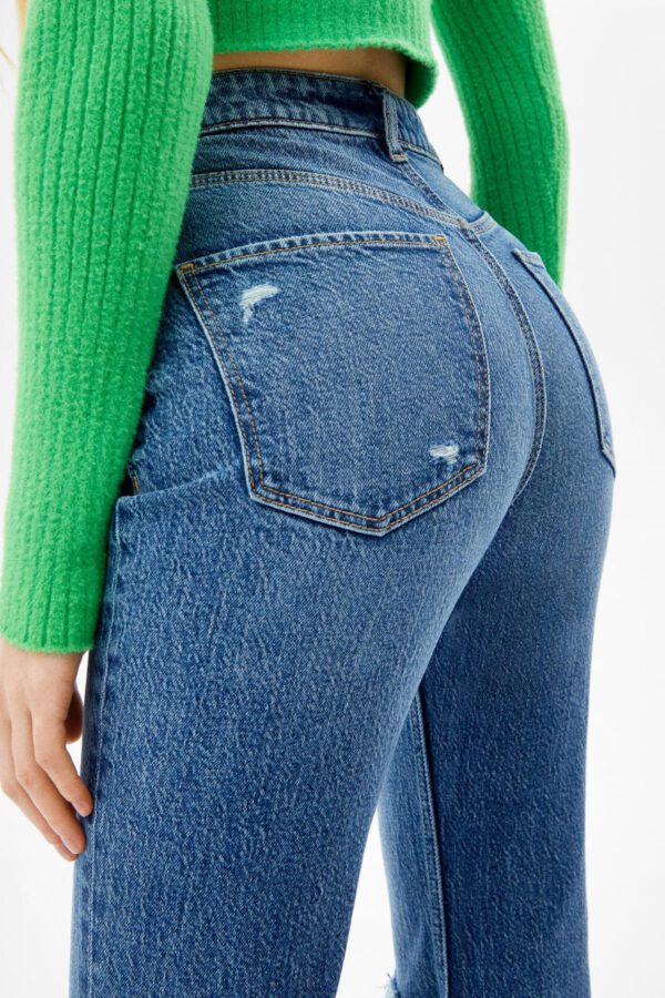 Ripped Flared Vintage Jeans - Hình ảnh 2