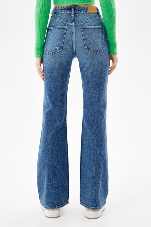 Ripped Flared Vintage Jeans - Hình ảnh 3