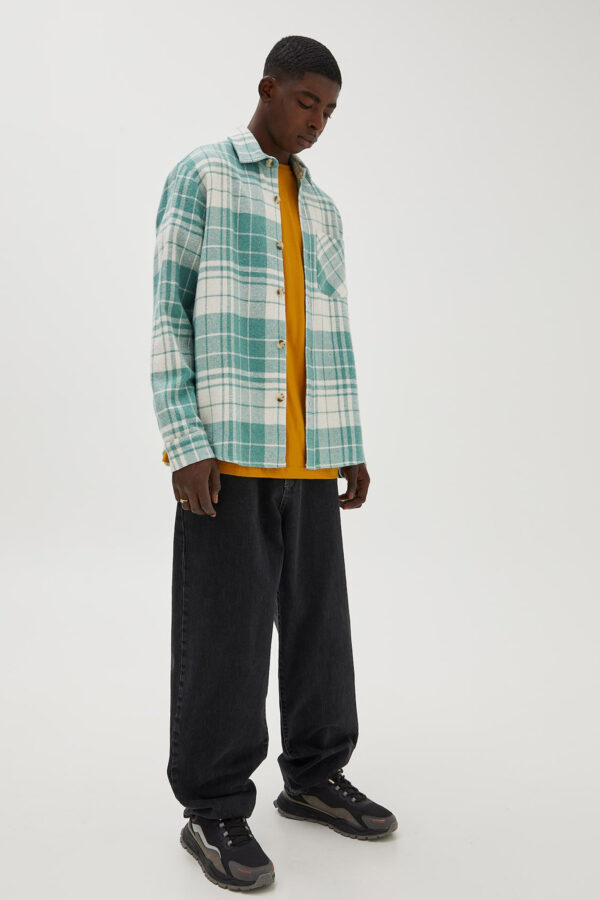 Check Overshirt With Pocket Detail - Hình ảnh 4