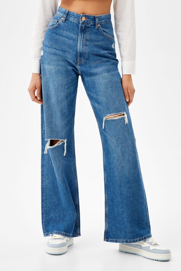 Ripped Wide-Leg ’90s Jeans - Hình ảnh 4